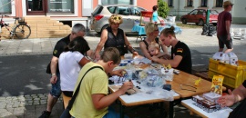 Kinderbasteln zur Vereinsmeile in Heidnau 18.08.2019